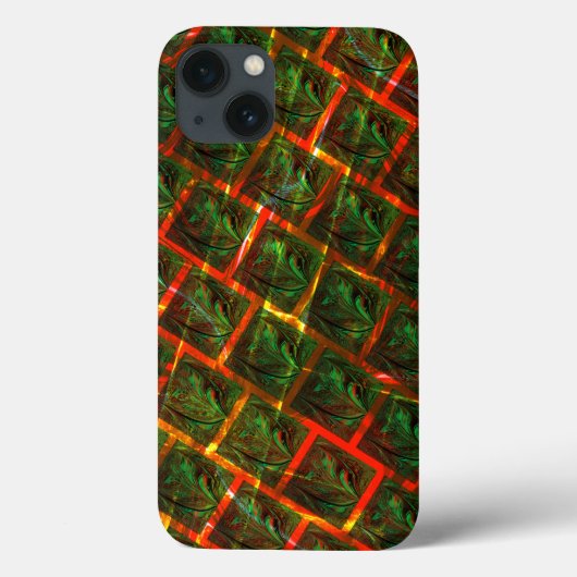'Green framed eyes', scratches or red grating. Case-Mate iPhone Case (Achterkant)