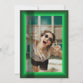 Green Framed Holiday Card Feestdagenkaart (Voorkant)