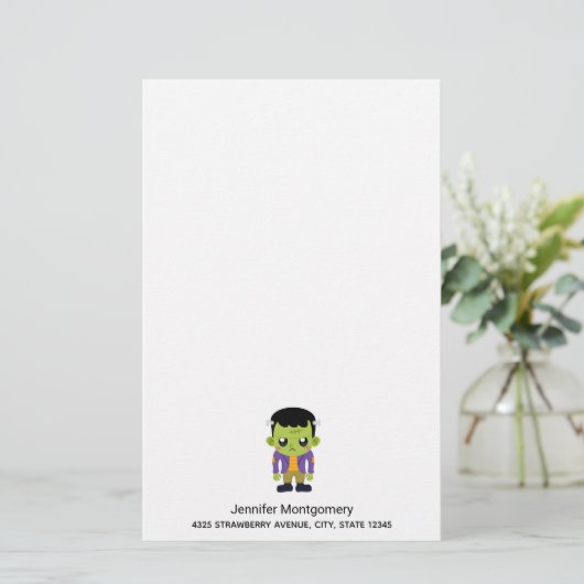 Green Frankenstein Monster Halloween (Staand voorkant)