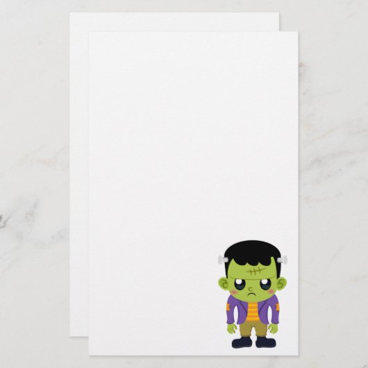 Green Frankenstein Monster Halloween (Voorkant / Achterkant)