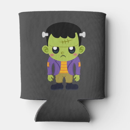 Green Frankenstein Monster Halloween Blikjeskoeler (Achterkant)