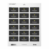 Green Frankenstein Monster Halloween Etiket (Full Sheet)