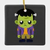 Green Frankenstein Monster Halloween Keramisch Ornament (Voorkant)