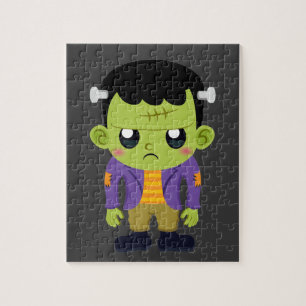Green Frankenstein Monster Halloween Legpuzzel