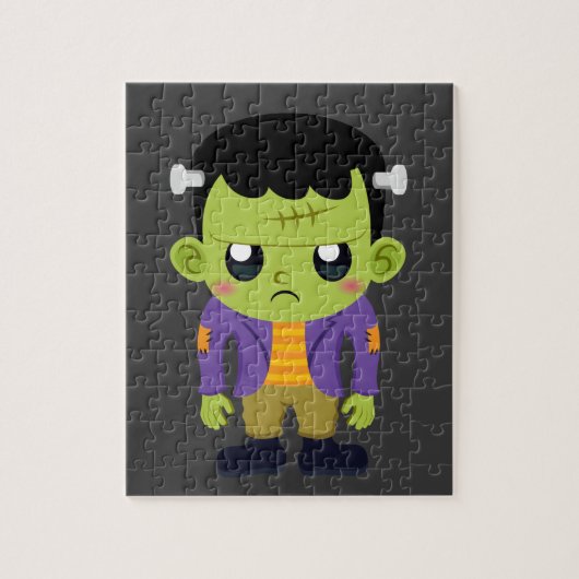 Green Frankenstein Monster Halloween Legpuzzel (Verticaal)