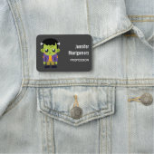 Green Frankenstein Monster Halloween Naamplaatje (In situ)