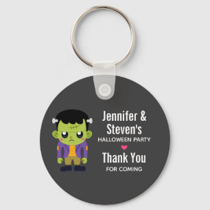 Green Frankenstein Monster Halloween Party Sleutelhanger