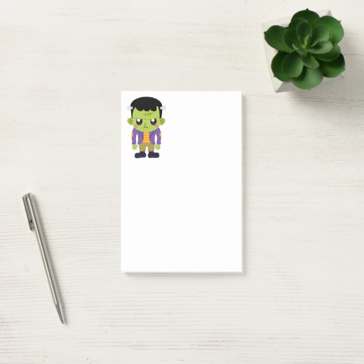 Green Frankenstein Monster Halloween Post-it® Notes (Kantoor)