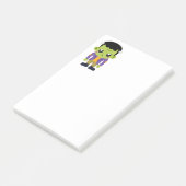 Green Frankenstein Monster Halloween Post-it® Notes (Schuin)