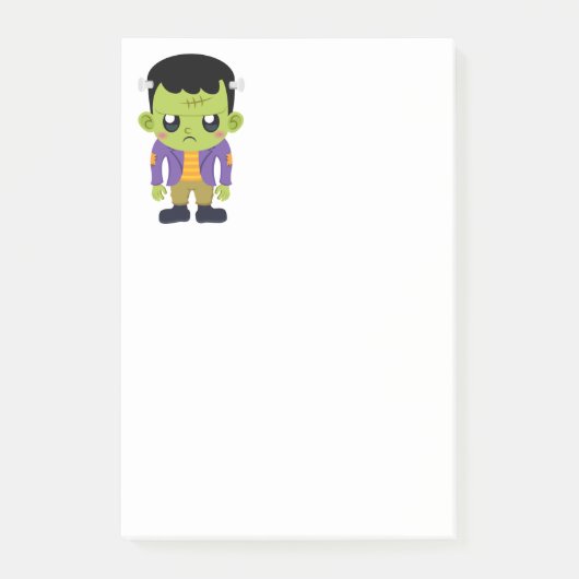 Green Frankenstein Monster Halloween Post-it® Notes (Voorkant)
