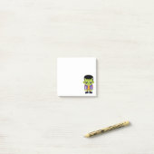 Green Frankenstein Monster Halloween Post-it® Notes (Op bureau)