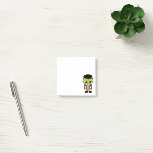 Green Frankenstein Monster Halloween Post-it® Notes (Kantoor)