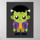 Green Frankenstein Monster Halloween Poster (Voorkant)