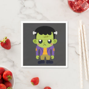 Green Frankenstein Monster Halloween Servet