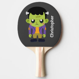 Green Frankenstein Monster Halloween Tafeltennisbatje