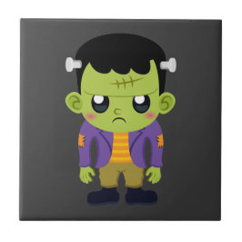 Green Frankenstein Monster Halloween Tegeltje