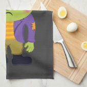 Green Frankenstein Monster Halloween Theedoek (Quarter Fold)