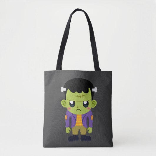Green Frankenstein Monster Halloween Tote Bag (Voorkant)