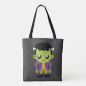 Green Frankenstein Monster Halloween Tote Bag (Achterkant)
