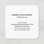 Green Frankenstein Monster Halloween Vierkante Visitekaartje (Achterkant)