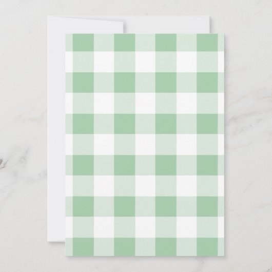 Green French Cafe Vrijgezellenfeest Kaart (Achterkant)