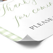 Green Fresh Off The Market Bedankt voor uw komst Poster (Hoek)