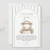 Green Fresh off the Market Bridal Shower Bedankkaart (Voorkant)