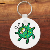 Green Friendly Bacteria Sleutelhanger (Voorkant)