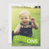 Green Frog Birthday Party Invitation Kaart (Achterkant)