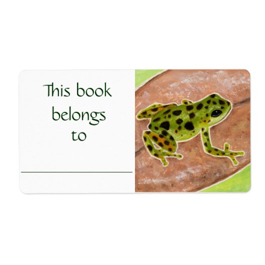 Green Frog boeketiket Etiket (Voorkant)