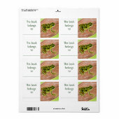 Green Frog boeketiket Etiket (Full Sheet)