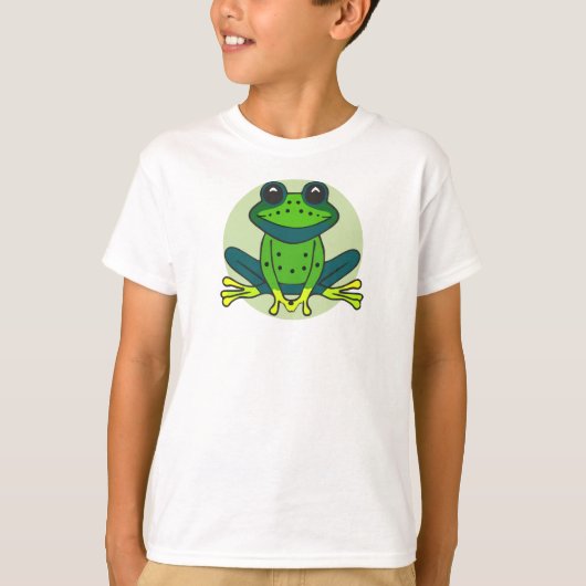 Green Frog Cartoon-74742 T-shirt (Voorkant)