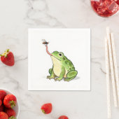 Green Frog Catching a Fly Servet (Insitu)
