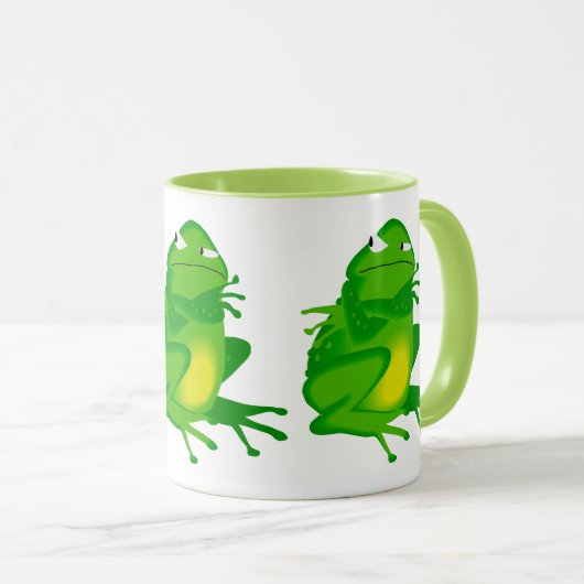 GREEN FROG CUTE GRUMPY MOK (Voorkant rechts)