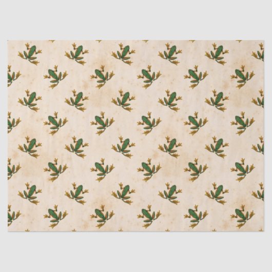 Green Frog Decoupage Tissuepapier (Voorkant)