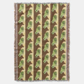 Green Frog Deken (Voorkant Verticaal)