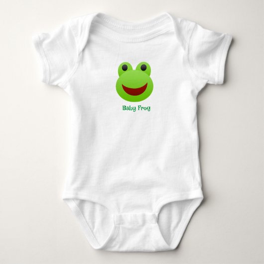 Green Frog Emoji Romper (Voorkant)