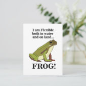 Green Frog Funny Briefkaart (Staand voorkant)