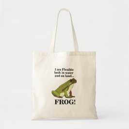 Green Frog Funny Tote Bag