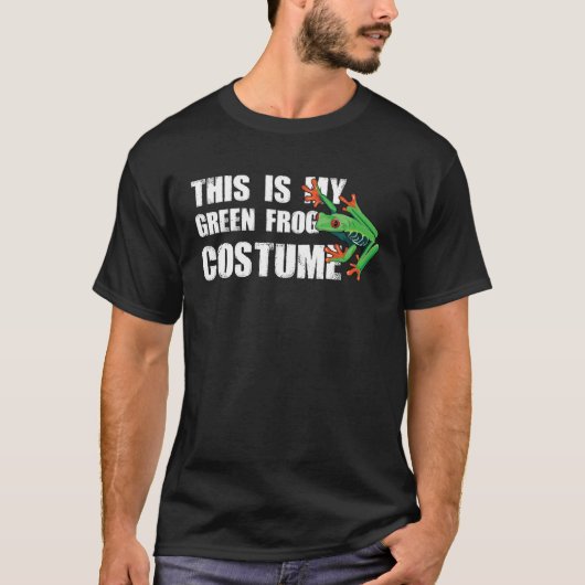 Green Frog Halloween Costume T-shirt (Voorkant)