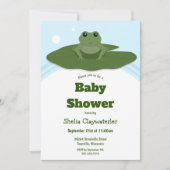 Green Frog Lily Pad | Uitnodiging tot Baby shower (Voorkant)