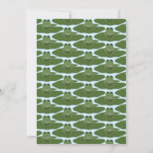 Green Frog Lily Pad | Uitnodiging tot Baby shower (Achterkant)