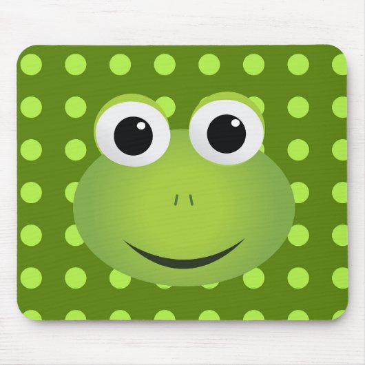 Green Frog Mousepad Muismat (Voorkant)