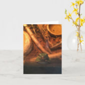 Green Frog Notecard (aanmoediging) Kaart (Gele Bloem)