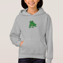 Green Frog op Pullover Hoodie