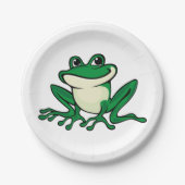 Green Frog Papieren Bordje (Voorkant)