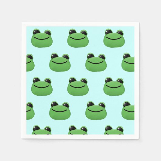 Green Frog Party Servet (Voorkant)