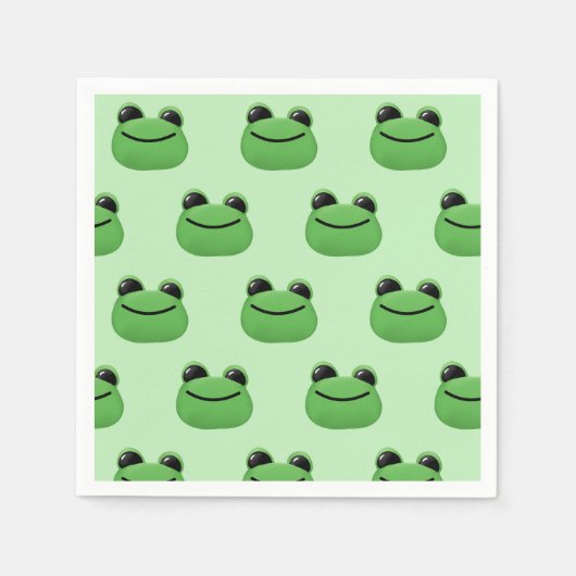 Green Frog Party Servet (Voorkant)