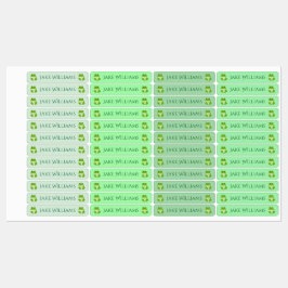 Green Frog School Clothing Kids' Labels