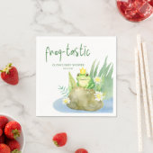 Green Frog-tastic Baby shower Servet (Insitu)